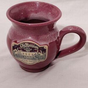 Deneen Pottery The Mansion Bed & Breakfast Inn Duluth MN Cranberry Red Mug